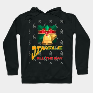 Jingle All the Way with Christmas Bells and Holly Hoodie